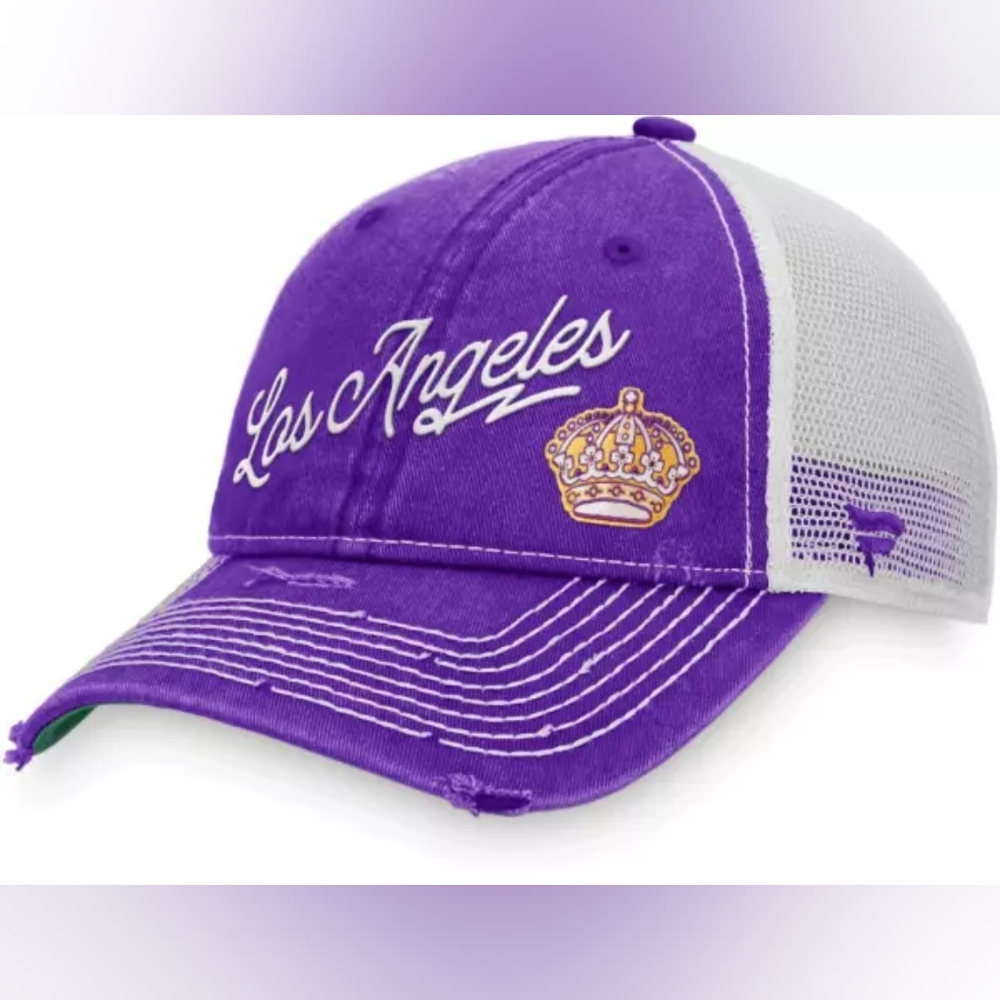 ￼NHL Los Angeles Kings Sports Resort Adjustable Trucker Hat